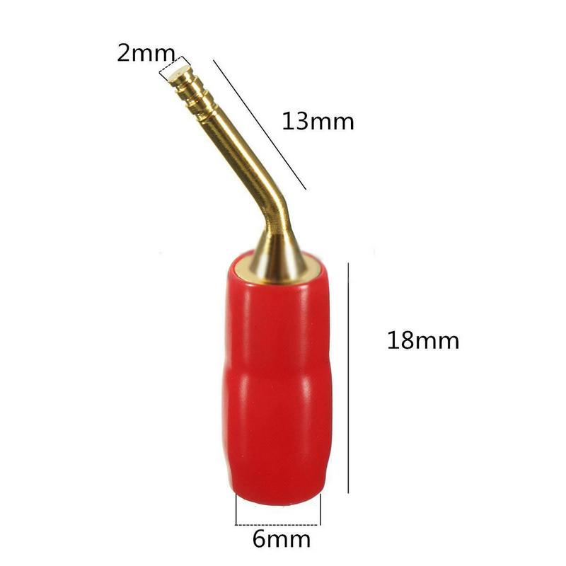 5pairs 2mm Banana Wire Cable Pin Plug Speaker Connector for Wire Cable Hifi