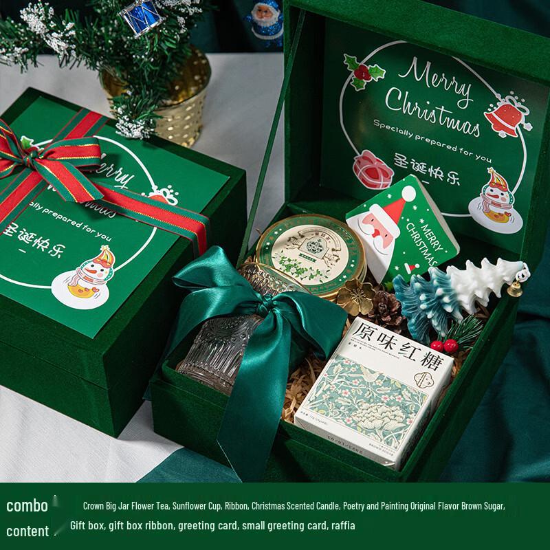 Рождественский подарочный набор LIU с чаем и свечой