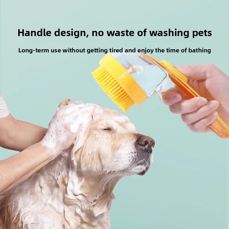 Dog Bath Brush Wash Dog Special Long Handle Bath Brush Brush Bristles Soft Scrub Cat Pet Supplies