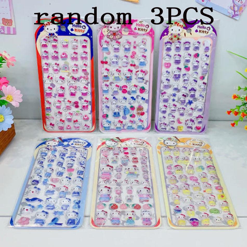 

*New Hot Hello Kt 3D Crystal Stickers Macaron Series Crystal Relief Solid Stickers Diy Phone Case Hair Accessories