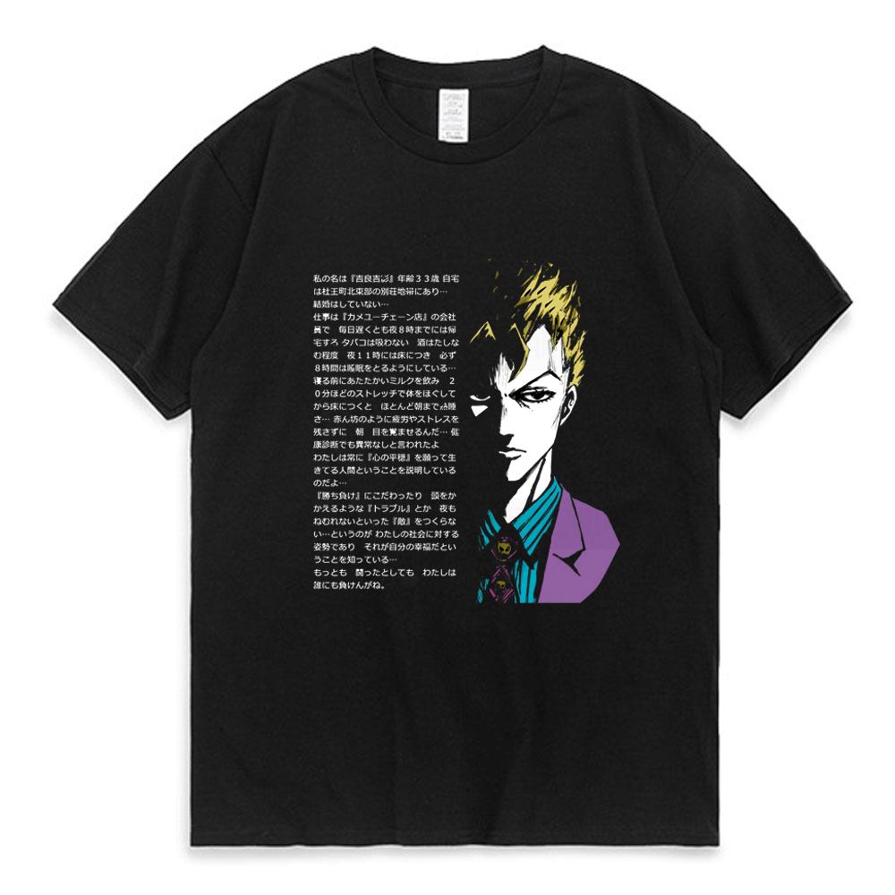 2026 Anime Jojo Bizarre Adventure T Shirt Men Women Short Sleeved Tops Vaporwave Aesthetic Jotaro T-shirt Cotton Kujo Manga Tee Shirt