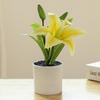 Fake Flower 3D Printing Film Small Lily Bonsai Creative Artificial Flower Interior Decoration Decoration Factory Simulation Pot