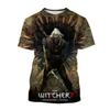 Latest Witcher 3D Printed T-shirt for Men, Role Playing Game Witcher King Assassin Casual Harajuku