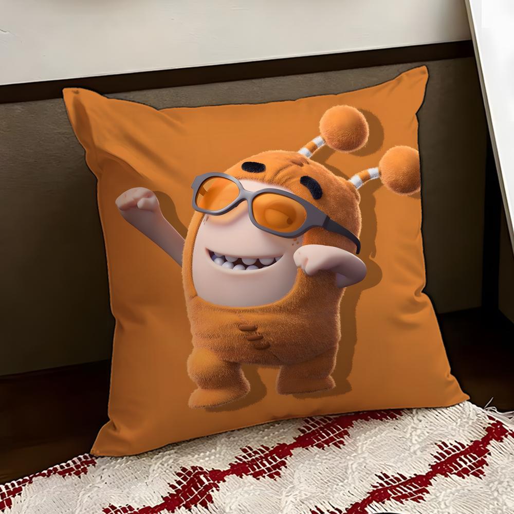 Cartoon OOddbods Cushion Cover Reversible Soft Durable Pillow Cover Home Car MultiScene Use for Daily Comfort