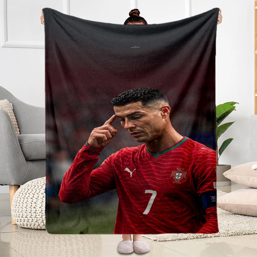 Cristiano Ronaldo 54 Blanket Durable Comfort Great for Livingroom Couch Office for All Occasions Modern Style Best Holiday Gift for Friends Family