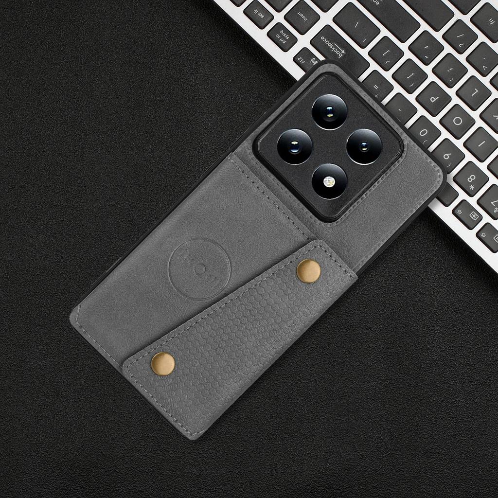 Card Holder Leather Case for XiaoMi 14T 15 Pro 14 Ultra 5G Mi Poco X7 F7 F6 X6 M6 F5 Pro Wallet Phone Cover Coque