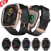 Custodia in Metallo+Cinturino in Silicone per Apple watch 46mm Kit di Modifica Lusso per Iwatch Serie 11 10 46mm Copertura Protettiva Braccialetto