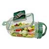 Leakproof Salad Po Salad Jars Meal Fruit Salad Container with Side Hatch Bowl and Dressing Cup for Kitchen Outdoor Picnic Lunch