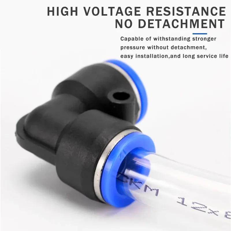 10PCS PV Degree Elbow Pneumatic Quick Fitting Plastic 4mm 6mm 8mm 10mm 12mm Air Hose Fitting Pipe Push In Water Quick Connector