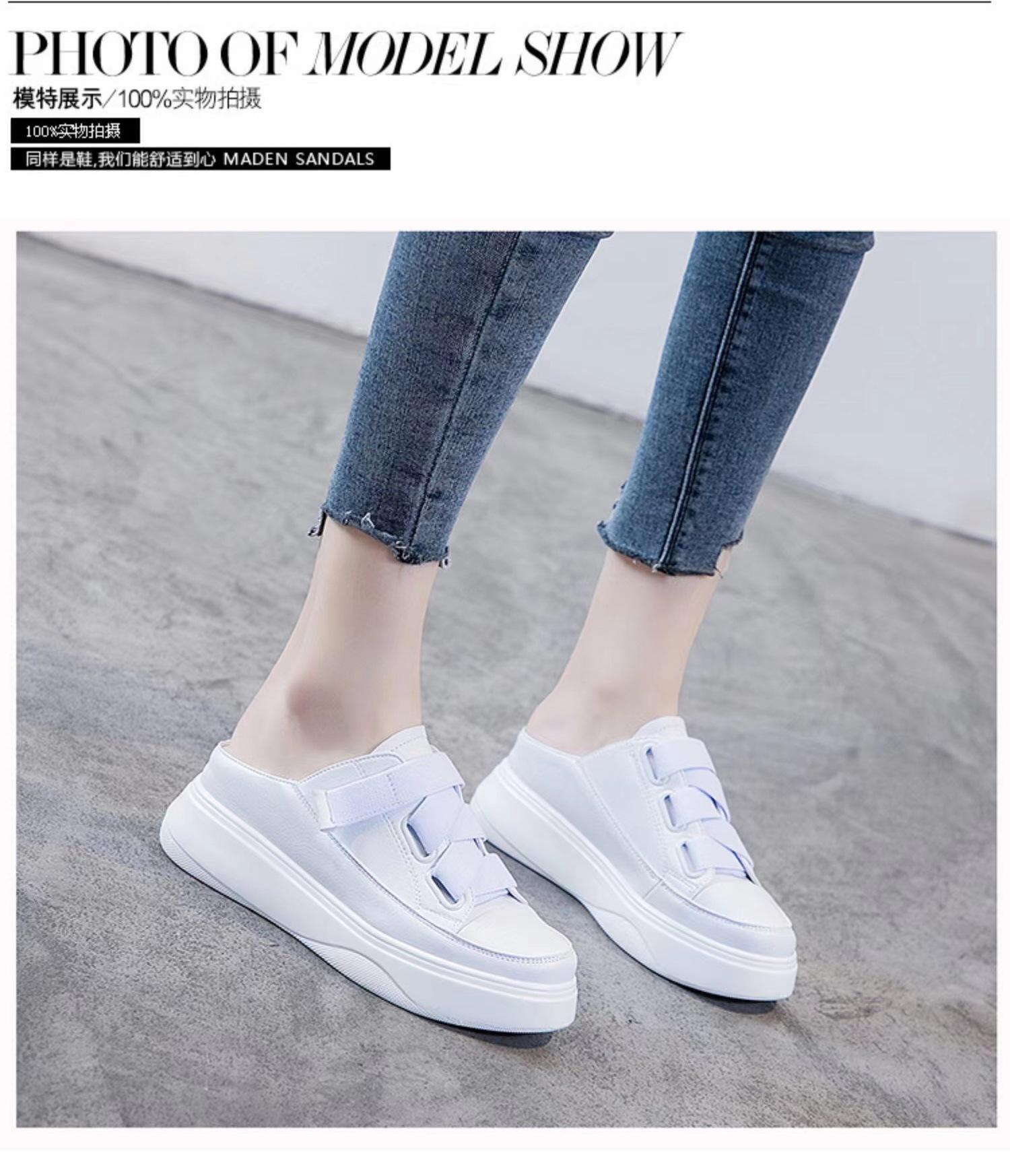 

Summer Spring and Autumn Round Head Black Solid Color Daily Flat Heel Viscose Shoes Low Top Shoes 35 білий