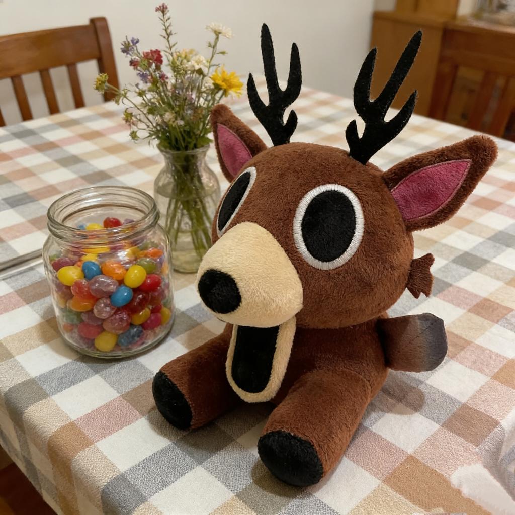 Non-Toxic 20Cm Q 99 Nights In The Forest Deer Plush Toy Stuffed Animal Soft Movie Inspired Gift Kids And Fans Collectible Christmas Gift