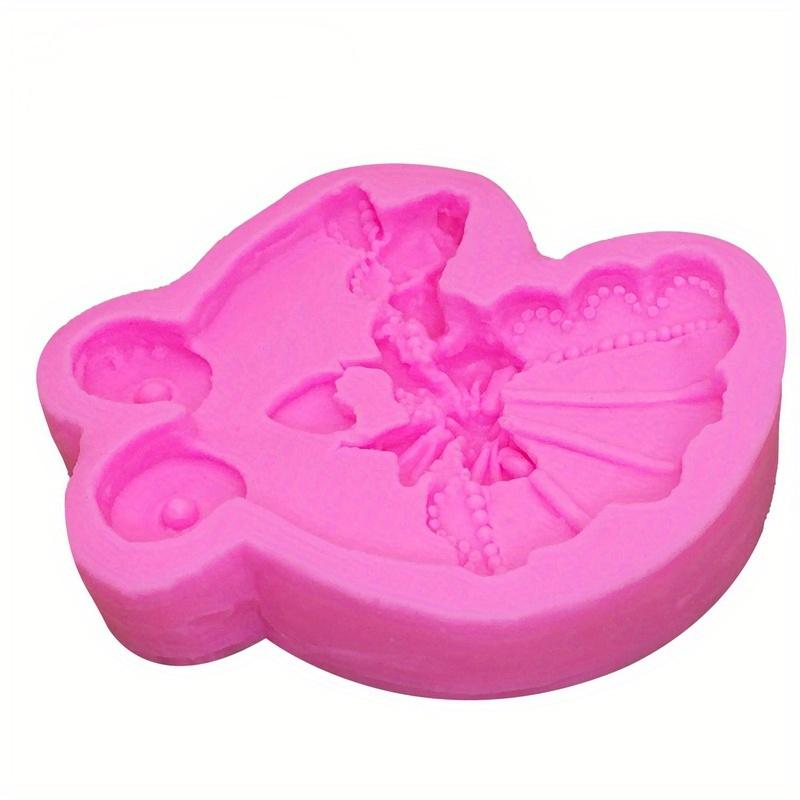 1PC Car Carriage Silicone Mold Bow Tie Fondant Mold Cake Decorating Tools Chocolate Gumpaste Mold Random Color