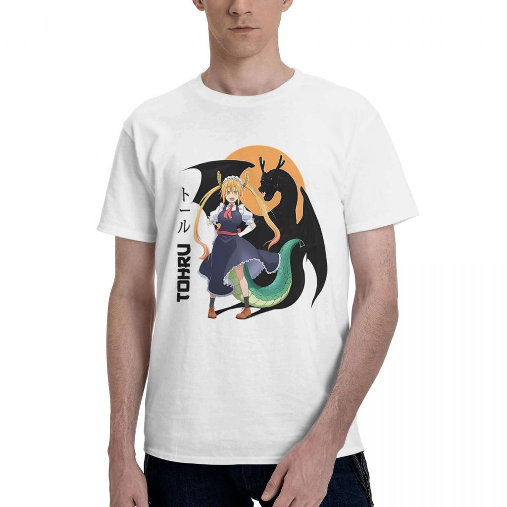 Dragon Maid Tohru Kobayashisan Chi No Maid Dragon 100 Cotton Casual Breathable Confortable TShirt Mens Clothing Brands Ma