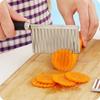 Potato French Fry Cutter Stainless Steel Kitchen Accessories Wave Knife Serrated Blade Chopper Carrot Slicer Vegetable Tools
