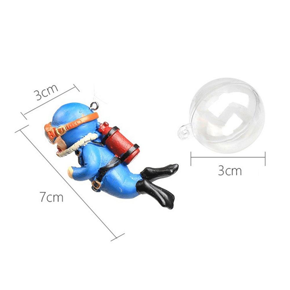 Miniature Diver Figure Diving Model Action Figure Miniature Sea Animal Model Ornaments Aquarium Decor Fish Tank Figurine Decor