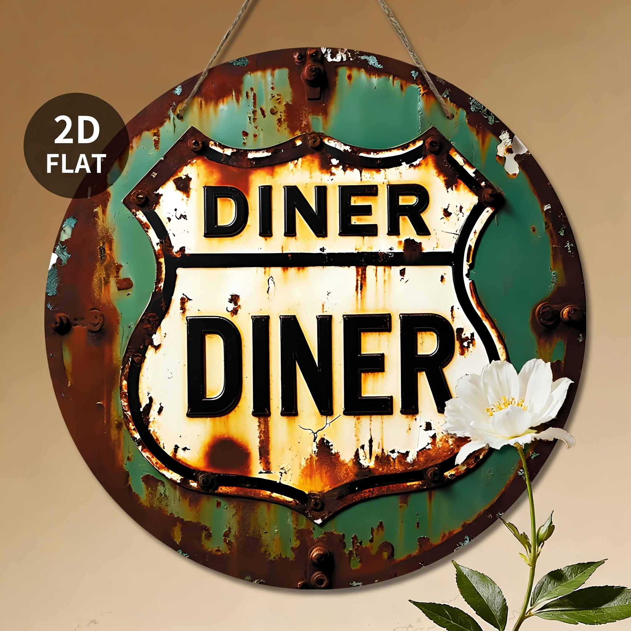 Route  Retro Distressed Highway Metal Sign  Vintage Road Trip Wall Decor 20x20cm(8x8inch)
