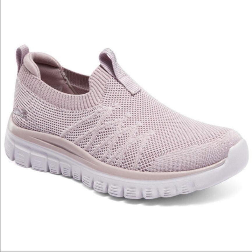 Skechers Tessuto Moda Comodo Versatile Ammortizzante Resistente Scarpe Casual Basse Sneaker Donna Viola 100693-LIL
