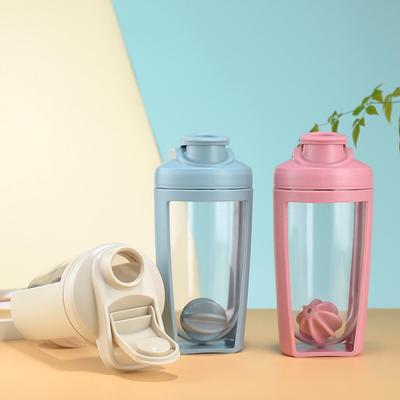 Taza Agitadora Creativa de Doble Capa: Botella de Agua Grande de Capacidad para Fitness al Aire Libre para Mezclas de Proteínas