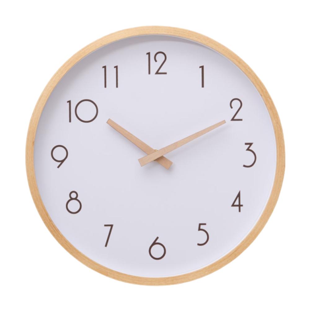 10inch Decorative Wall Clock Nordic Style Silent Scale Clock Wooden Wall Clock  Home Decoration