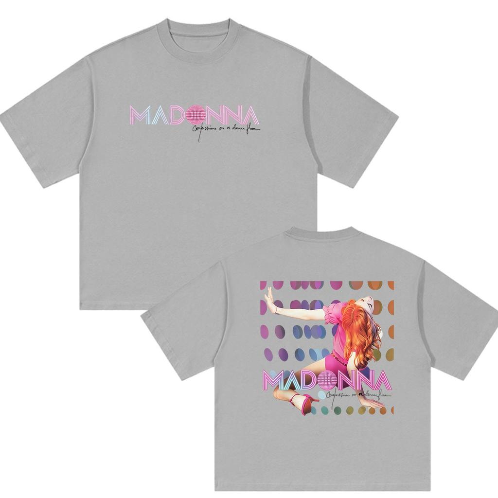 2026 Madonna On A Dance Floor Tour 2026 Print T Shirts Unisex Wounisex Summer Oversized Cotton Tshirt Clothing Fashion Tees