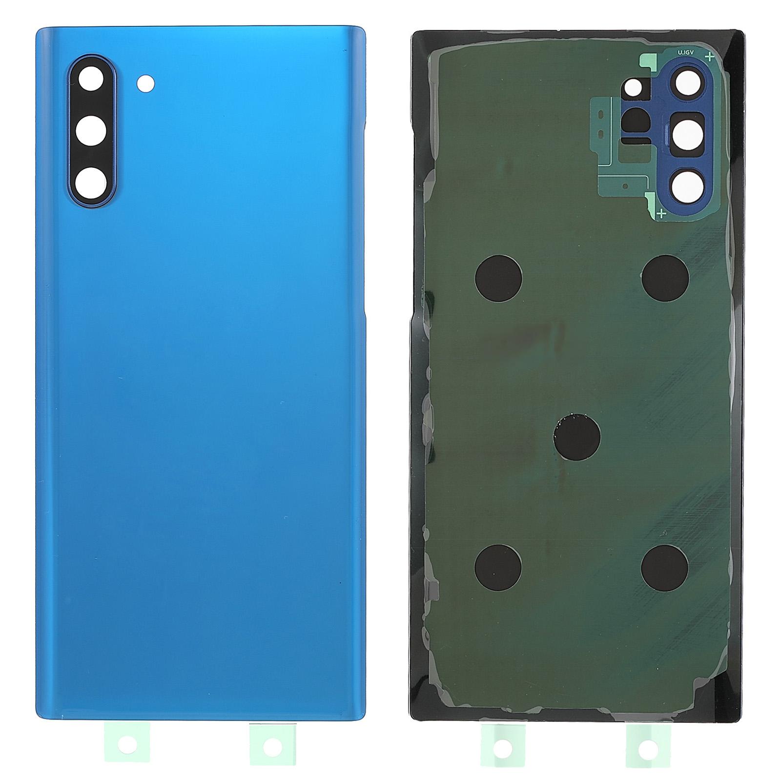 

Back Battery Housing Cover with Camera Ring Lens Cover Part (without Logo) for Samsung Galaxy Note 10 Blue