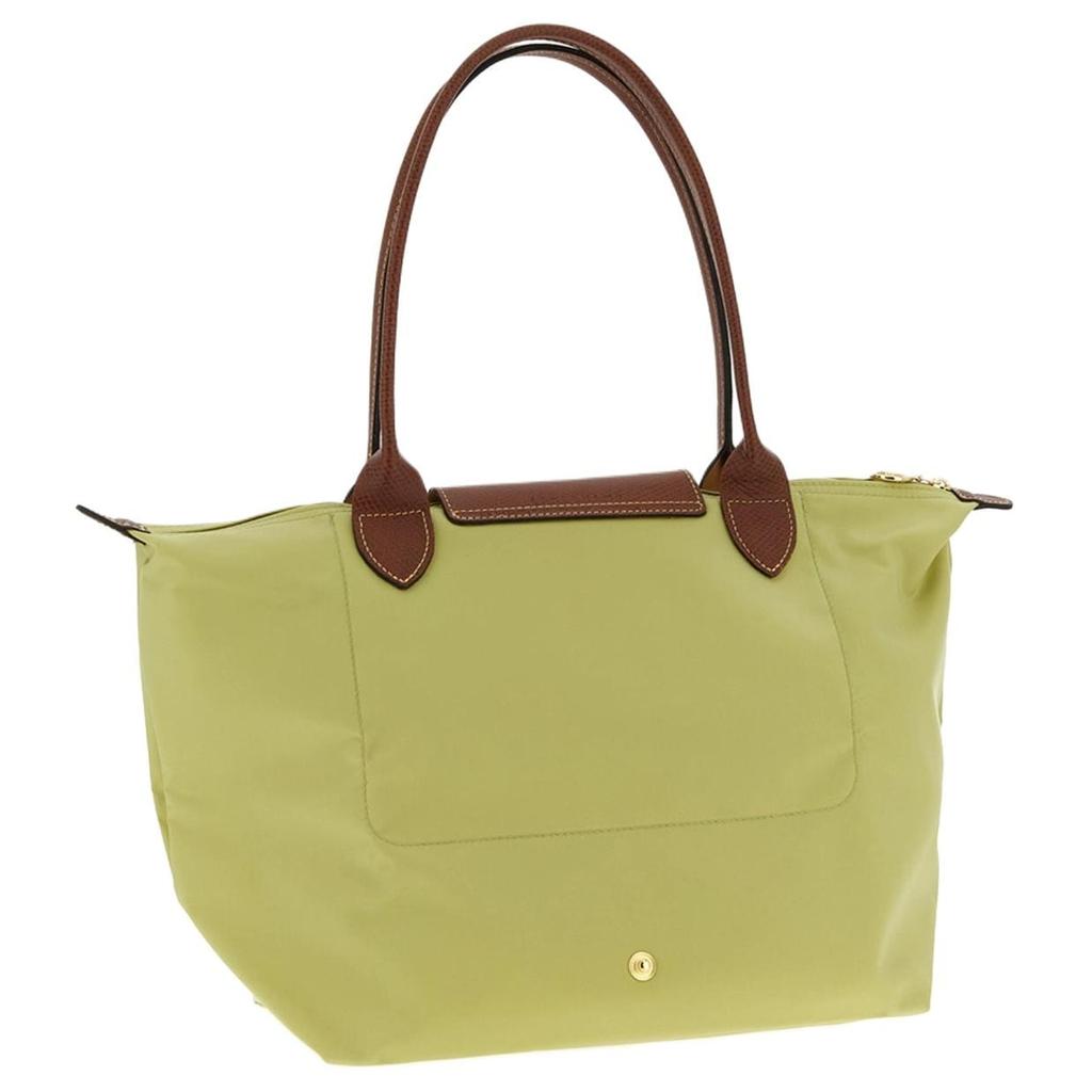 Longchamp Le Pliage Recycelte Nylon-Tragetasche, Umhängetasche Medium Damen Gelb & Grün & Braun 2605089244