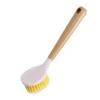 Wooden Handle Pot Brush Multi Functional Oil Resistant Scrubber for Pans Bowls Durable Non Scratch Kitchen Cleaning Tool Durable
