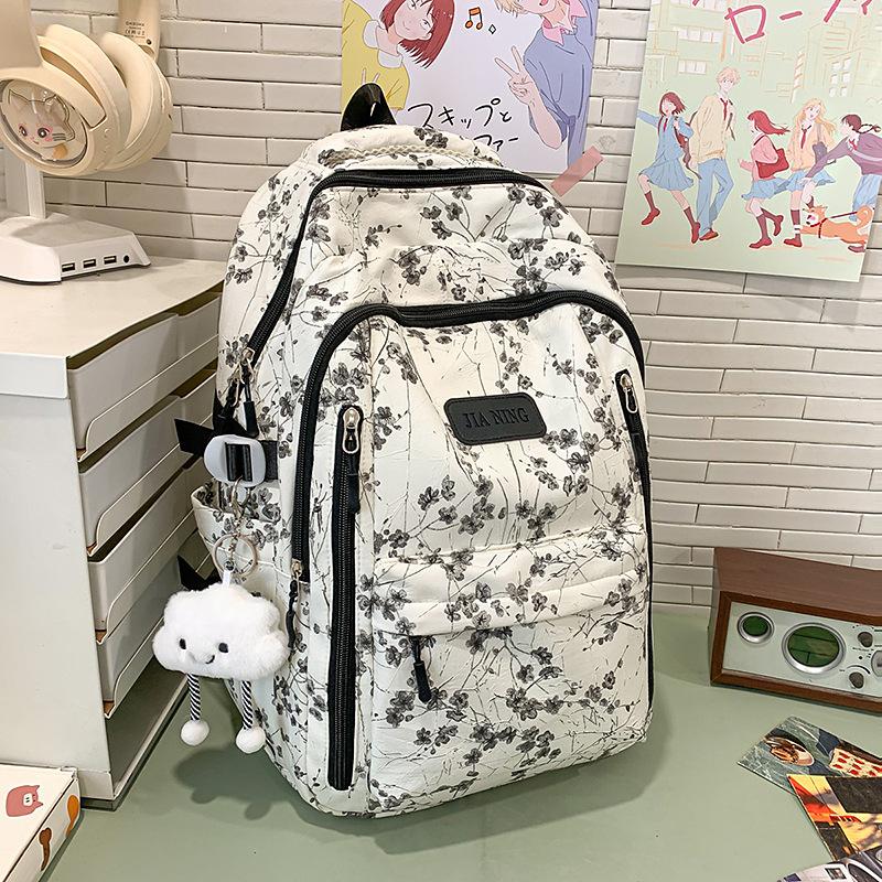 New Chinese style high value fresh and sweet backpack girl junior high school students lightweight large capacity backpack
