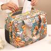 Large Capacity Cartoon Waterproof Cosmetic & Toiletry Bag with Wet/Dry Separation and Insulated Lining