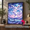 Personalized espeon Diamond Art Custom Name 5D Diamond Painting Full Drill DIY Craft