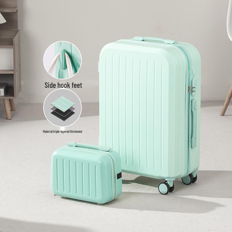 High-Value Trolley Case: Large Capacity Travel Suitcase with Double-Layer Zipper for Men and Women Students