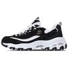 Skechers D'Lites Gs Black/ White Women's 11422-BKW