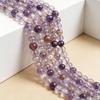 Purple Phantom Super Seven Amethyst Round Beads for DIY Bracelets