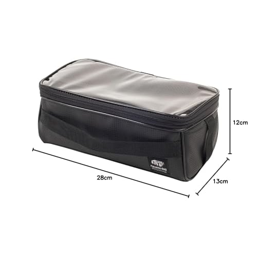 SK11 (SK11) Pacat Bag Clear Width 280 x Height 120 x Depth 130mm Large opening with lid SPB-CR280 Black For work/carpenters/outdoor use