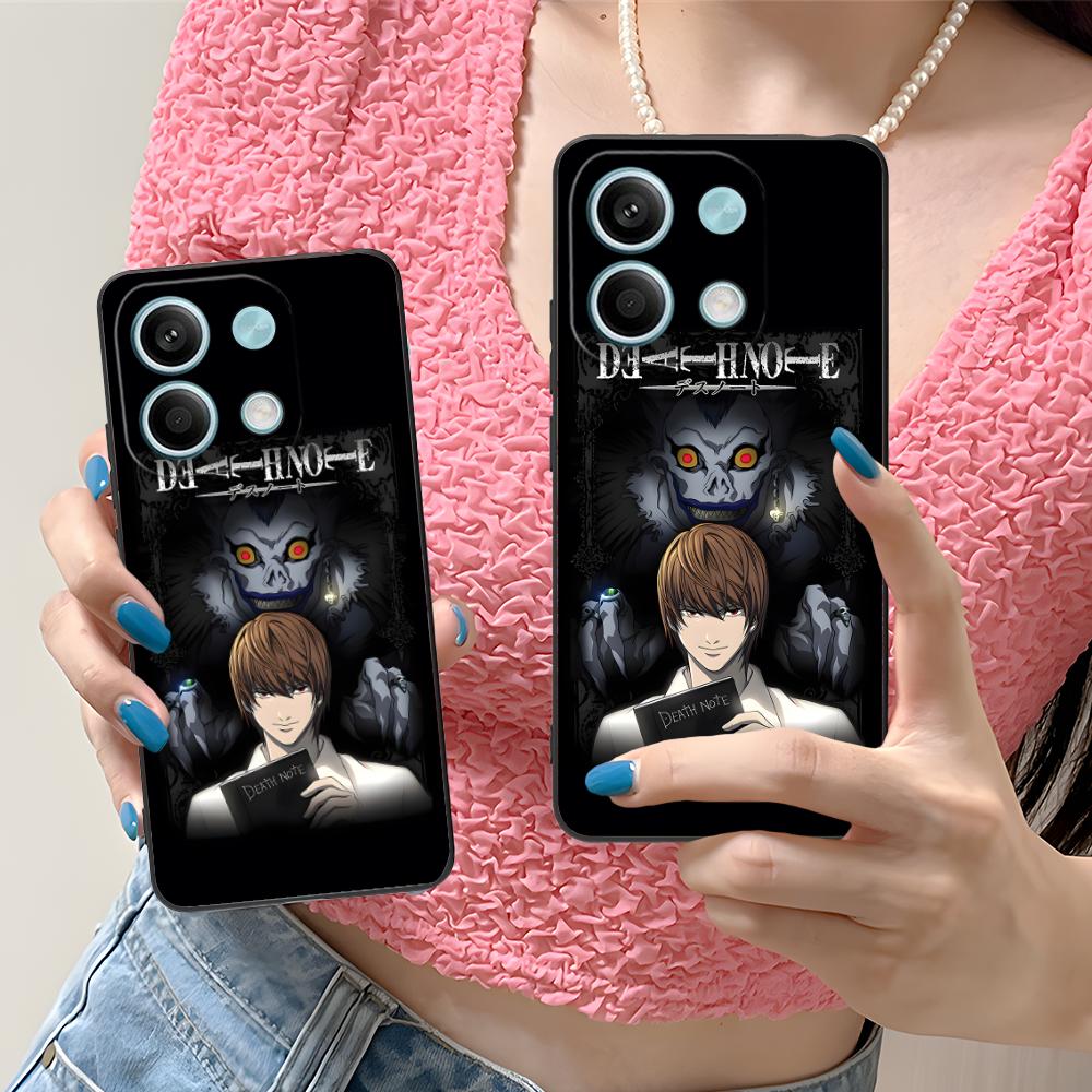 Death Note Kira Light Mobile Phone Case for Xiaomi Redmi Note 14 13 12 11 S Pro Plus 4G 5G Colorful Printing Cover Cover Pretty