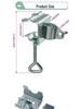Outdoor Windproof Umbrella Clip Bracket for Patio, Beach, Balcony & Table
