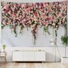Beautiful Flowers Tapestry Wall Hanging Cloth Tapestries Carpets Dorm Art Decor Polyester Picnic Beach Towel