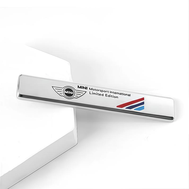 

1Pcs 3D Metal Stickers Car Body Side Fender Emblem Decal For Mini Cooper JCW Works F54 F55 F56 F57 F60 R50 R52 R53 R55 R57 R56
