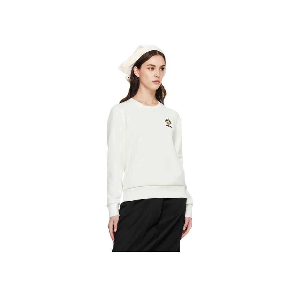 New FILA Sweatshirt Women's Cloud White F11W448205FWT