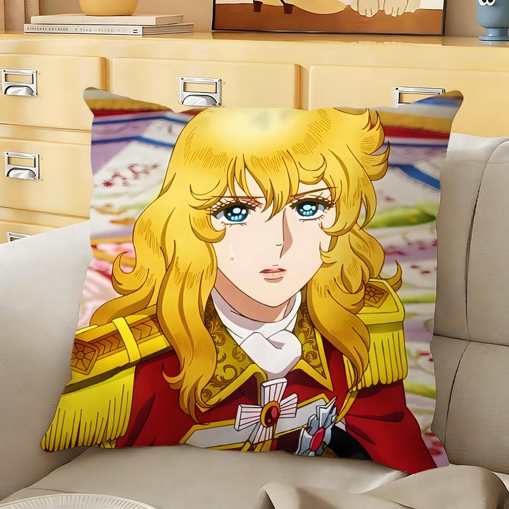 The RRose of Versailles Cushion Cover Soft Durable Reversible Pillow Cover Home Car MultiScene Daily Comfort Pillowcase