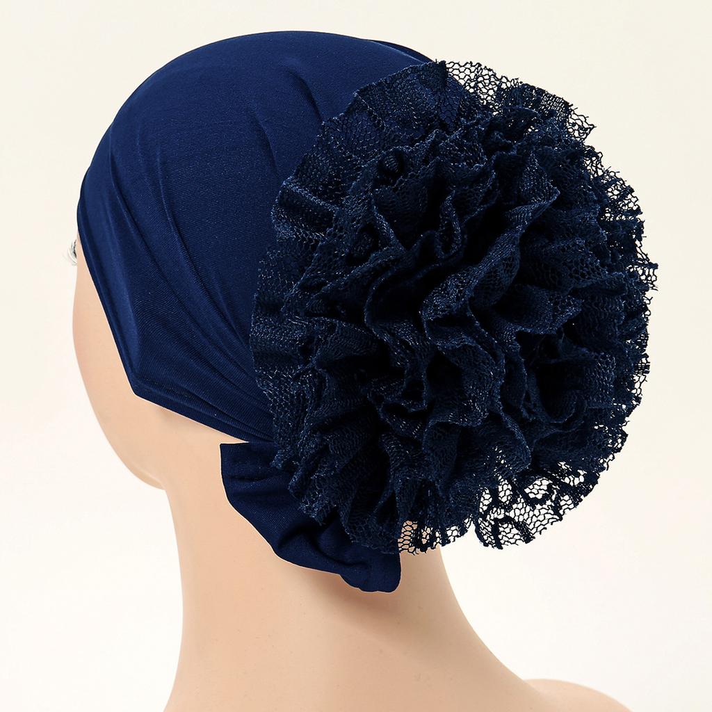 Muslim Instant Turban Hat Inner Hijabs With Flower Caps Women Islamic Underscarf Bandana Bonnet Female Headwrap Turbante Mujer