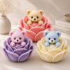 Cute Animal Silicone Candle Molds Fox Cat Bear Pig Dinosaur DIY Candle Molds  Handmade