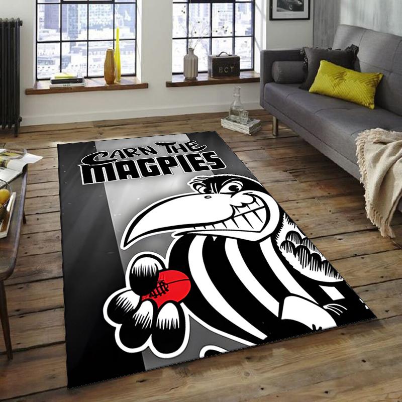 1pc Football Team Design Area Rug - Non-Slip, Soft & Cozy Floor Mat for Living Room, Bedroom, Office - Indoor/Outdoor Decorative Carpet