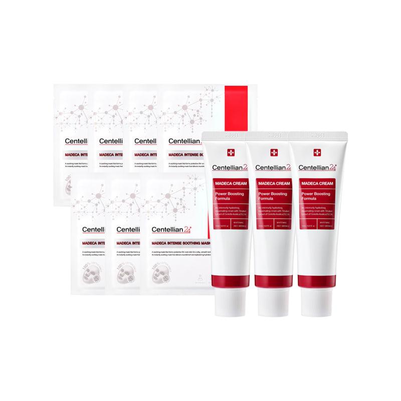 

Madeca Cream Power Boosting Formula 50ml x 3 + Soothing Mask 1 Box (7 Sheets)