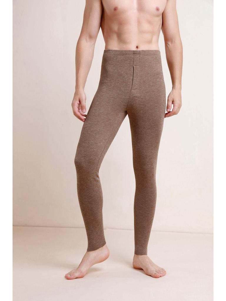 Men's Thickened Wool Silk Thermal Underwear Set for Autumn and Winter