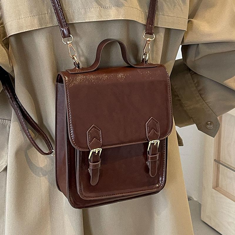 

Premium sense niche bag women s 2024 new trendy fashion versatile messenger bag women s retro backpack women