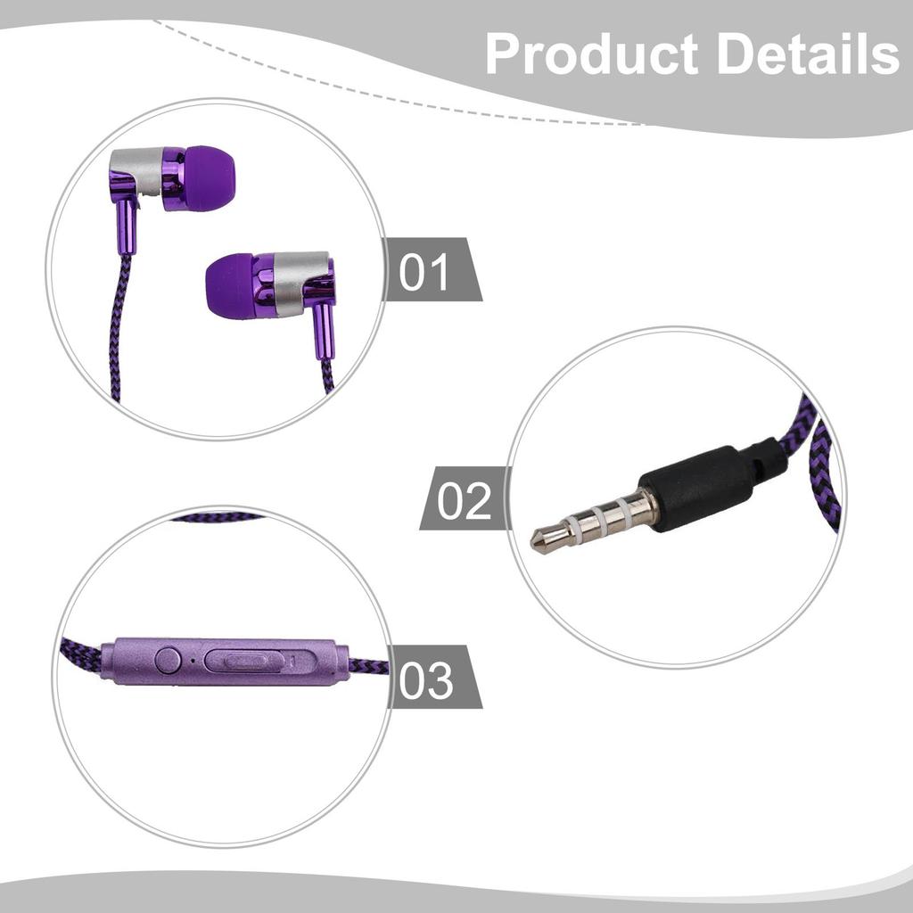 In Ear Design Ergonomic Noise Cancelling Wired In Ear Headphones