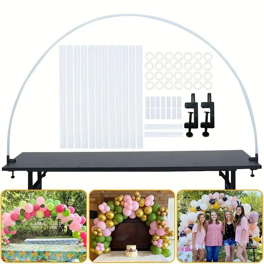 Easy Setup Table Balloon Stand Holder Adjustable Size Half Arch Balloon Support For Birthday Party