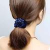 Korean Style Hair Tie for Women - Elegant Ponytail & Bun Accessory with Floral Ornament