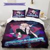 Set Copripiumino Trapuntato con Fantasia Cartone Animato Federa Decorazione per la Casa Regalo di Compleanno (1 * copripiumino + 2 * federa, senza nucleo)